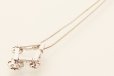 K18WG ダイアイリペンダントネックレス 1.037ct 5.30g　裏面