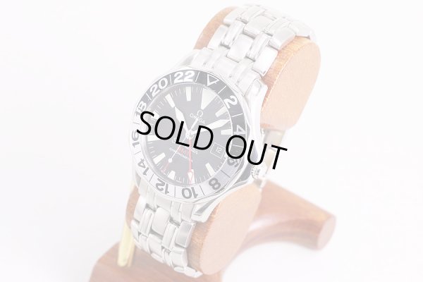 オメガ　シーマスター300　GMT　2234.50　黒文字盤　サイド