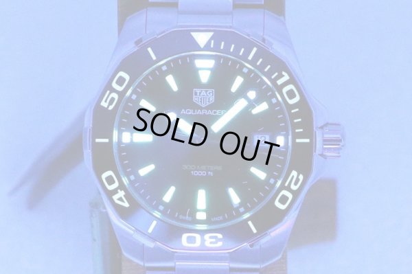 タグホイヤー　アクアレーサー　WAY111A　黒文字盤　ライト