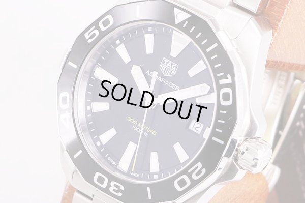 タグホイヤー　アクアレーサー　WAY111A　黒文字盤　サイド拡大