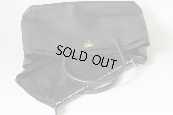 シャネル エグゼクティブ 2WAYトートバック A15206 ブラック/ゴールド金具 ポーチ