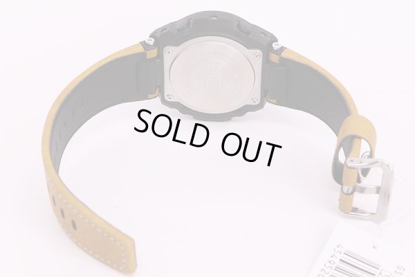 カシオ　Gショック　GST-S120L　タフソーラー　黒文字盤　革ベルト