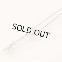 K18WG ダイアイリペンダントネックレス 0.35ct 6.50g