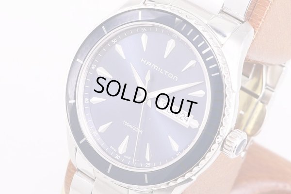 ハミルトン　ジャズマスター　シービューデイデイト　H375510　青文字盤　サイド拡大