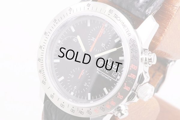 ジン　303　アウトバーン　クロノグラフ　黒文字盤　サイド拡大