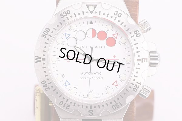 ブルガリ　ディアゴノ　スクーバレガッタ　SD40　白文字盤　表面(3)