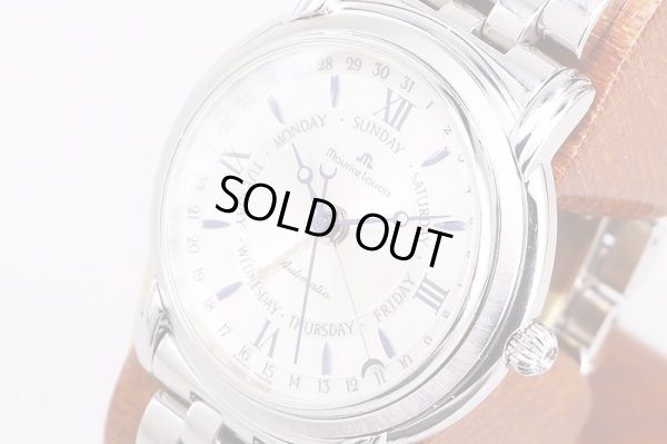 モーリス・ラクロア　ファイブハンズ　27792　銀文字盤　サイド拡大(1)