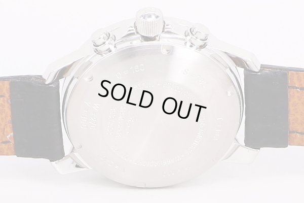 ジン　303　アウトバーン　クロノグラフ　黒文字盤　裏面拡大