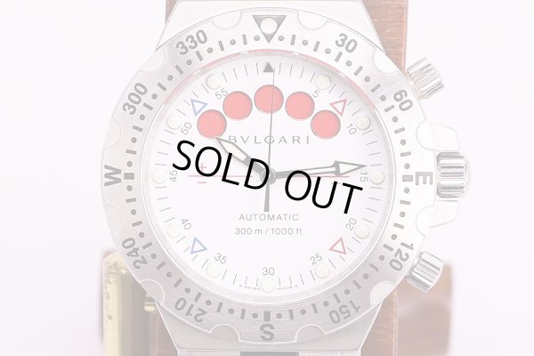 ブルガリ　ディアゴノ　スクーバレガッタ　SD40　白文字盤　表面(2)