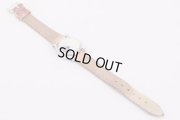 ショパール　ハッピースポーツ　27/8245-23　白文字盤　5P　革ベルト状態　裏面