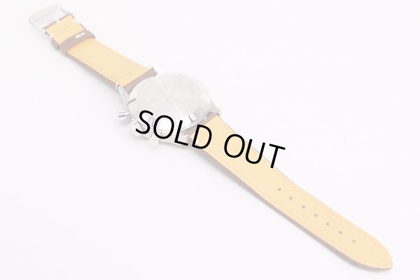 ロンジン　アビエーション　ビックアイクロノ　L2.816.4　黒文字盤　革ベルト状態　裏面