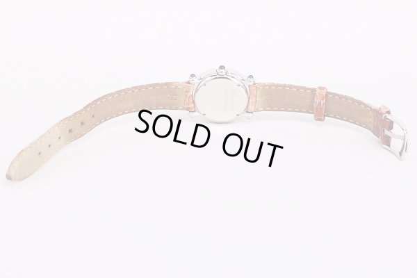 ショパール　ハッピースポーツ　27/8245-23　白文字盤　5P　革ベルト