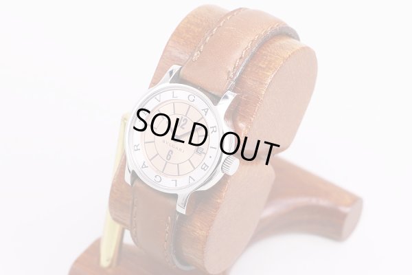 ブルガリ　ソロテンポ　ST29　カッパー文字盤　サイド