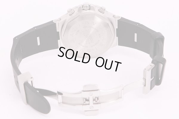 ブルガリ　ディアゴノ　スクーバレガッタ　SD40　白文字盤　ラバーベルト