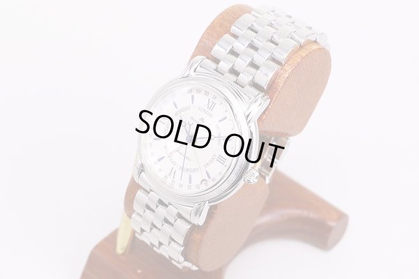 モーリス・ラクロア　ファイブハンズ　27792　銀文字盤　サイド