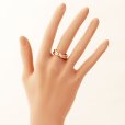 K18PG ダイアイリリング 0.12ct 5.80g　装着イメージ