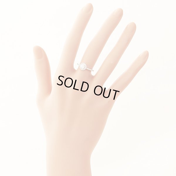 PT900 ダイアイリリング 0.324ct 0.20ct 2.70g　装着イメージ