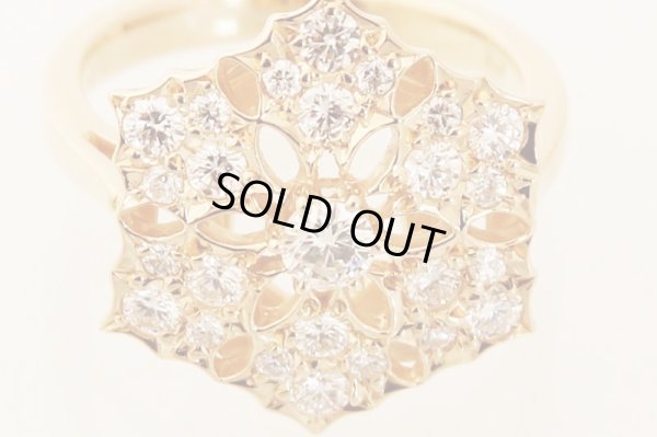 K18 ダイアイリリング 0.81ct 5.70g　拡大(2)