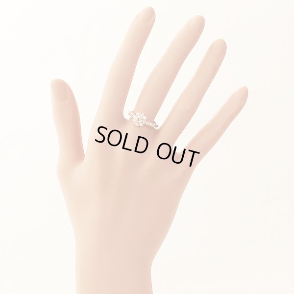 K18PG ダイアイリリング 0.272ct 0.24ct 3.20g　装着イメージ