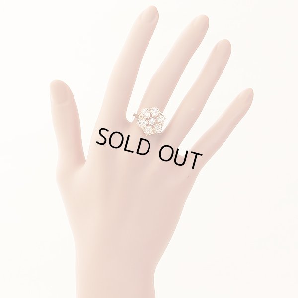 K18 ダイアイリリング 0.81ct 5.70g　装着イメージ