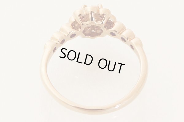 K18PG ダイアイリリング 0.272ct 0.24ct 3.20g　内側