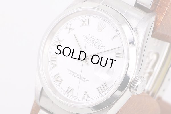 ロレックス　16200　F081842　白ローマン文字盤　サイド拡大