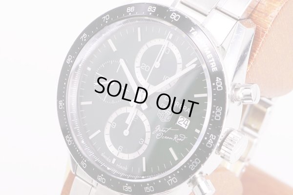 カレラ　クロノ　ＣＶ２０１Ｆ　緑文字盤　グレートオーシャンロード限定　サイド拡大