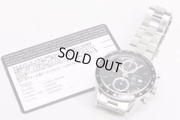 カレラ　クロノ　ＣＶ２０１Ｆ　緑文字盤　グレートオーシャンロード限定　保証書