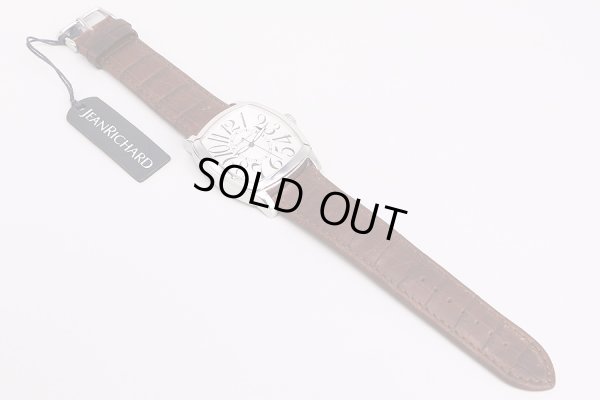 ジャンリシャール　ＴＶスクリーン　２４０１６　白文字盤　革ベルト状態　表面