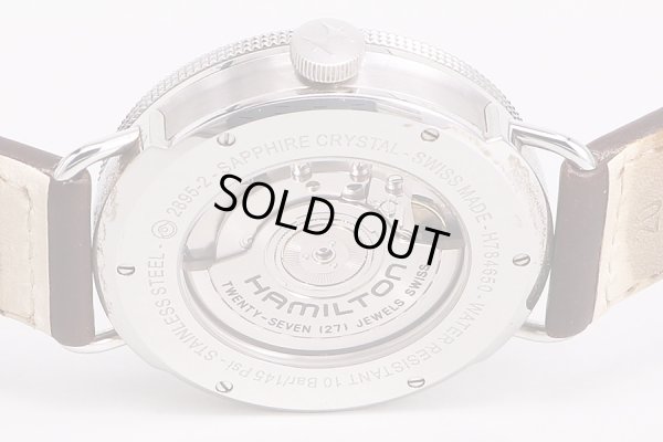 ハミルトン　カーキ　パイオニア　スモールセコンド　H784650　銀文字盤　裏面拡大