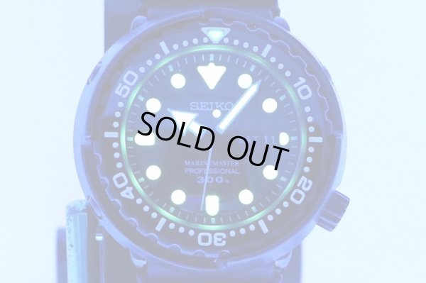 セイコー　プロスペック　マリンマスター　SBBN035　黒文字盤　ライト