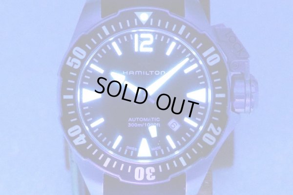 ハミルトン　カーキ　ダイバー　オープンウォーター　黒文字盤　ライト