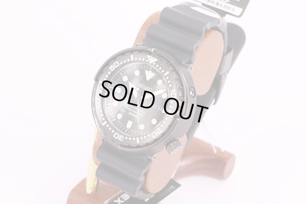 セイコー　プロスペック　マリンマスター　SBBN035　黒文字盤　サイド