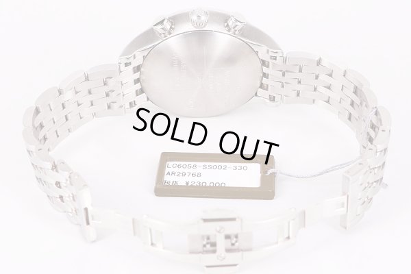 モーリス・ラクロア　レ・クラシック　クロノグラフ　LC6053　黒文字盤　ブレス