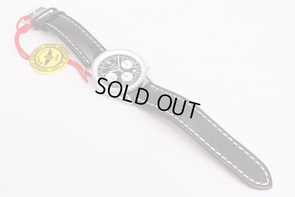 ブライトリング　ナビタイマー　A23323　黒文字盤　革ベルト状態　表面