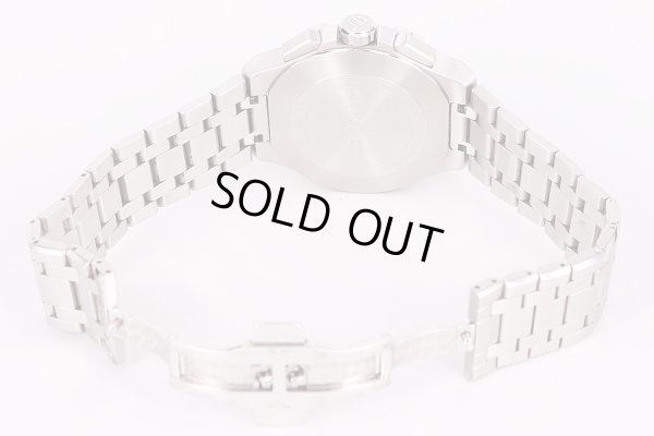 モーリス・ラクロア　アイコン　クロノグラフ　AI1018　銀文字盤　青インダイアル　ブレス