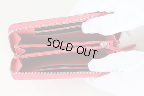 シャネル　スモールウォレット　ピンク　中身