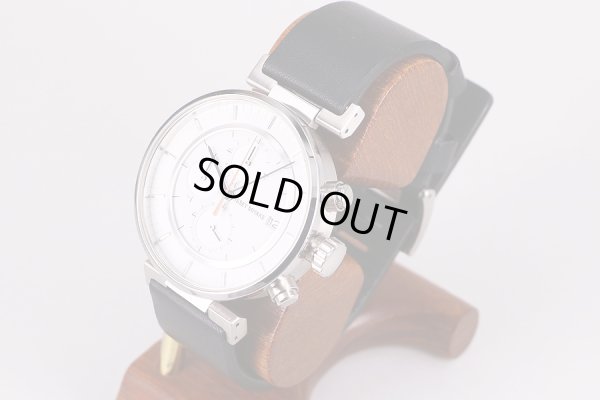 イッセイミヤケ　W　クロノグラフ　SILAY004　白文字盤　サイド