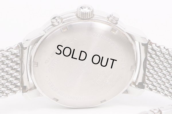 ツェッペリン　LZ127　クロノグラフ　茶文字盤　裏面拡大