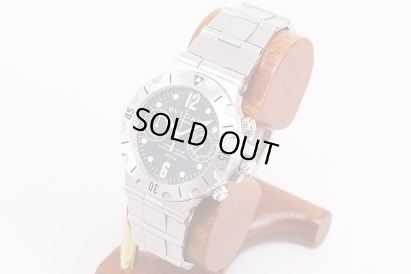 ブルガリ　スクーバ　クロノグラフ　SCB38SS　サイド