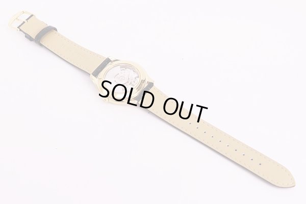 セイコー　メカニカル　4535-8000　シャンパン文字盤　革ベルト状態　裏面