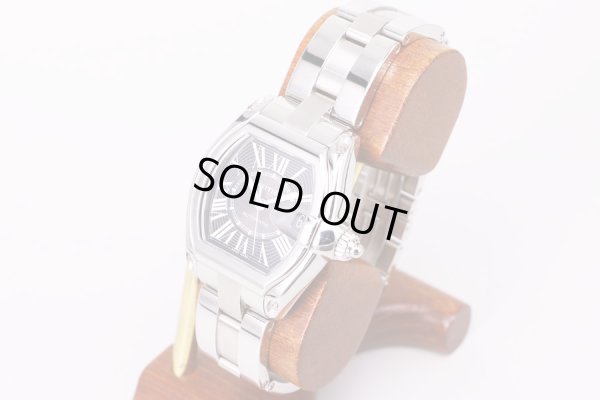 カルティエ　ロードスターＬＭ　黒文字盤　サイド