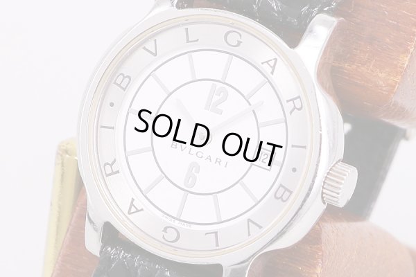 ブルガリ　ソロテンポ　ST29S　白文字盤　サイド拡大