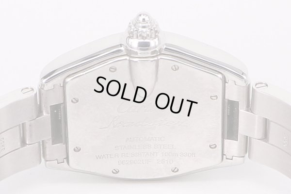 カルティエ　ロードスターＬＭ　黒文字盤　裏面拡大