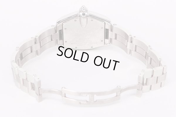 カルティエ　ロードスターＬＭ　黒文字盤　ブレス