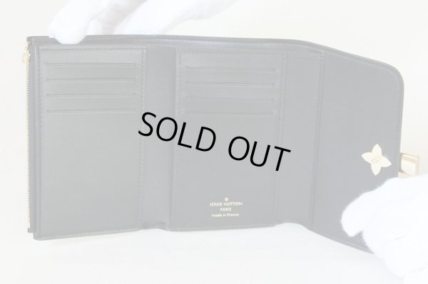 ルイ・ヴィトン　ポルトフォイユ・フラワーコンパクト　M62578　ノワール　中身