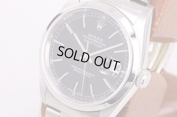 ロレックス　16200　F584978　黒文字盤　サイド拡大