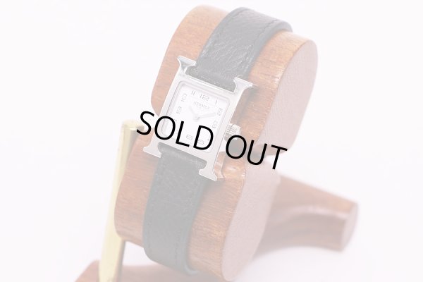 エルメス　Hウォッチ　HH1.110　白文字盤　サイド