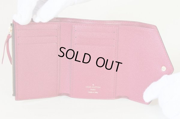 ルイ・ヴィトン　ポルトフォイユ・ヴィクトリーヌ　M41938　フューシャ　中身