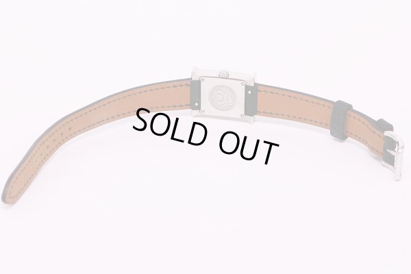 エルメス　Hウォッチ　HH1.110　白文字盤　革ベルト